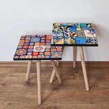 Hanah home 2Shp510 - multicolor multicolor nesting table (2 pieces) | ePonuda.com