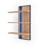 Livetastic STENSKI REGAL 70/105/25 cm antracit, barve hrasta Cene