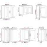  11-dijelni set kuhinjskih ormarića Lucca konstruiranog drva | shoptok.hr