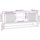 TV ormarić 105x30x45 cm od konstruiranog drva i željeza | shoptok.hr