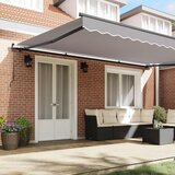  Skrovita tenda Svijetlo siva 500 × 350 cm Poliester i čelik | shoptok.hr