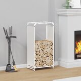  Stalak za drva bijela 44x28x90 cm hladno valjani čelik | shoptok.hr