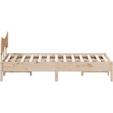 vidaXL Posteljni okvir brez vzmetnice 120x190 cm trdna borovina | Shoptok.si