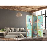  Japanski paravan - Spectacular Fish - White-Orange Koi Fish Swimming in Crystal Clear Water with Water Lilies 135x172 | shoptok.hr