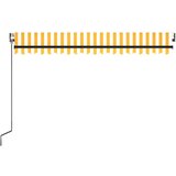 Tenda na automatsko uvlačenje 450 x 300 cm žuto-bijela | shoptok.hr