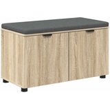  Klupa za hodnik s jastukom Sonoma hrast 80 x 38 x 46 cm | shoptok.hr