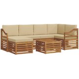  Set vanjskih sofa 7 kom. Prirodna i bež Poliester | shoptok.hr