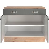 XXXL Kuhinjska Spodnja Omarica Shadow, Siva, Barva Hrasta | Shoptok.si