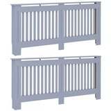  pokrivač radijatora 2 pcs siva 172 x 19 x 81.5 cm | shoptok.hr