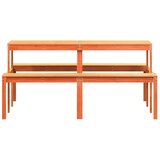  Stol za piknik voštano smeđi 160 x 134 x 75 cm masivna borovina | shoptok.hr