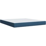 vidaXL Box spring postelja z vzmetnico modra 180x200 cm blago, (21310551) | Shoptok.si