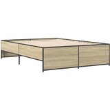  Okvir za krevet boja hrasta 140x190cm konstruirano drvo i metal | Eponuda.ba