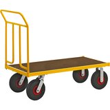 Kongamek ploski voziček KM144, dxšxv 1336 x 650 x 1090 mm, 2 vrtljivi in 2 fiksni kolesi | Shoptok.si