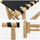  Vrtna klupa 110 x 38 x 40 cm Bambus Prirodna Pravokutni | Eponuda.ba