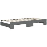  Dnevni krevet na razvlačenje bez madraca tamnosivi 90 x 200 cm | shoptok.hr