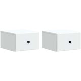  Noćni ormarić za montažu na zid 2 pcs Bijela 34 5 x 33 x 20 cm | shoptok.hr