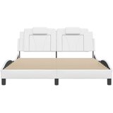  Okvir za krevet Viana bez madraca bijeli 160x200 cm od umjetne kože | Eponuda.com