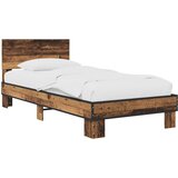  Okvir kreveta s uzglavljem Staro drvo 80 x 200 cm | shoptok.hr