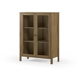 Marckeric Vitrina od masivnog bora u prirodnoj boji 90x120x40 cm Alessandra – | shoptok.hr