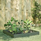 vidaXL Visoka greda olivno zelena 100x100x26 cm jeklo Cene