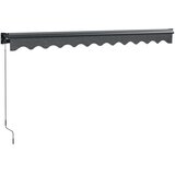 Tenda na uvlačenje antracit 3,5 x 2,5 m od tkanine i aluminija | Eponuda.com