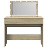  Toaletni stolić s LED svjetlima boja hrasta 100x40x120 cm | shoptok.hr