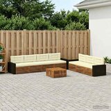  Set vanjskih sofa 8 pcs Prirodna i krem 79 x 79 x 37 cm | shoptok.hr
