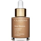 Clarins Skin Illusion Natural Hydrating Foundation posvetlitveni vlažilni tekoči puder SPF 15 odtenek 114 Cappuccino 30 ml Cene
