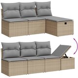  8-dijelni set vrtnih sofa s jastucima bež od poliratana | shoptok.hr