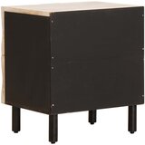  Noćni ormar s ladicama Bijelo 40 x 33 x 46 cm Čvrsto drvo manga | shoptok.hr