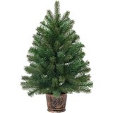 vidaXL Umestno božično drevo med 150 LED Zelena 90 cm PE in PVC | Shoptok.si