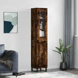 vidaXL Visoka komoda dimljeni hrast 34 5x34x180cm konstruiranog drva | shoptok.hr