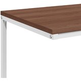  Bočni stolić bijeli 55 x 35 x 66 cm od konstruiranog drva | shoptok.hr