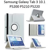 Vrtljivi ovitek / etui / zaščita za Samsung Galaxy Tab 3 10.1 P5200 - beli | Shoptok.si