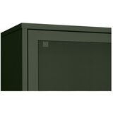 Unique Furniture Temno zelena kovinska garderobna omara z drsnimi vrati 90x180 cm Veep – | Shoptok.si
