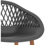  7-dijelni barski set crno-sivi - Crna i siva 6 | shoptok.hr