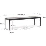 Kave Home Raztegljiva jedilna miza z dodatno ploščo v hrastovem dekorju 90x200 cm Lenon – | Shoptok.si