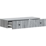 Stolna Stenska stranska miza Siva Sonoma 87,5 x 34,5 x 17 cm, (5000232374) | Shoptok.si