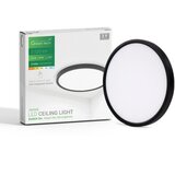 Greentech led plafonjera 24w 3000k-3500k-4000k-5000k-6500k fi40cm 5cct crna ( CNX-24W-BK )