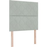 vidaXL Postelja Svetlo siva 120x190 cm Žamet, (22049452) | Shoptok.si