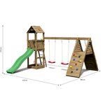 Fungoo set FLEPPI KDI smeđi- drveno dječje igralište | shoptok.hr