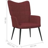  Stol za sproščanje vinsko rdeče blago, (20957506) | Shoptok.si