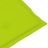  Vrtne stolice s jarko zelenim jastucima 4 kom masivna tikovina | shoptok.hr