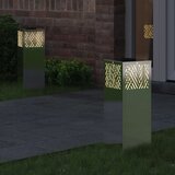  Solarna LED svjetlost za stazu 2 pcs Nehrđajući čelik | shoptok.hr