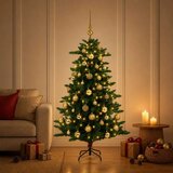  Artificial Christmas Tree with Bauble 150 cm 150 LED lampica - 150 cm s LED žaruljama i zlatnim kuglicama | shoptok.hr