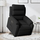 Maison Chic Električni naslanjač - Relax naslanjač s funkcijo vstajanja črn žamet, (22061516) | Shoptok.si
