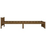  Posteljni okvir medeno rjav iz trdnega lesa 75x190 cm 2FT6, (20684783) | Shoptok.si