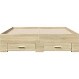  Okvir za krevet s ladicama boja hrasta 135x190 cm drveni | shoptok.hr
