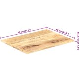 Stolna ploča od masivnog drva manga 25 - 27 mm 80 x 60 cm | Eponuda.com