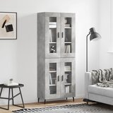  Visoka komoda siva betona 69,5x34x180 cm od konstruiranog drva Cijene